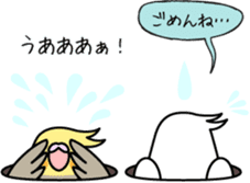 Cockatiel "Okame-inko" sticker #10057634