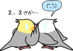 Cockatiel "Okame-inko" sticker #10057637