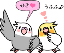 Cockatiel "Okame-inko" sticker #10057640
