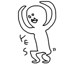 Happy white sticker #10057969