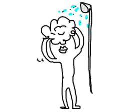 Happy white sticker #10057986