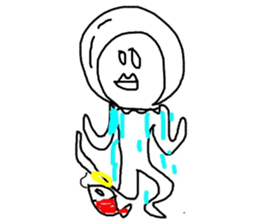 Happy white sticker #10057989