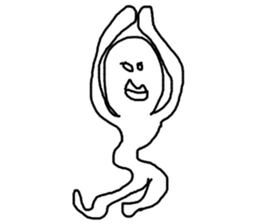 Happy white sticker #10057991