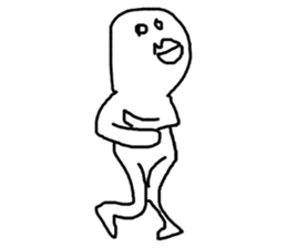 Happy white sticker #10057993