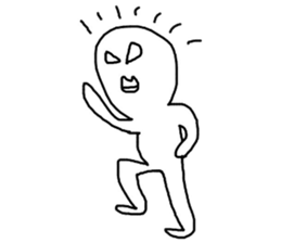 Happy white sticker #10057998