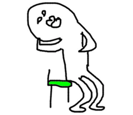 Happy white sticker #10058001