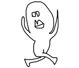 Happy white sticker #10058002