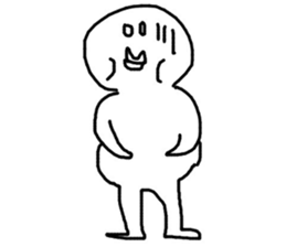 Happy white sticker #10058004