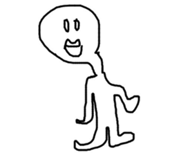 Happy white sticker #10058005