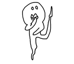 Happy white sticker #10058006