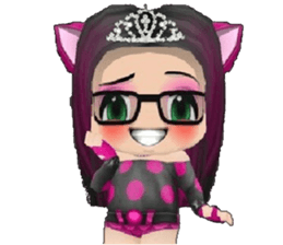 Kitten Crowned in Pink sticker #10058888