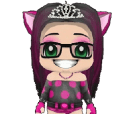 Kitten Crowned in Pink sticker #10058891