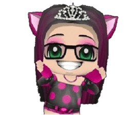 Kitten Crowned in Pink sticker #10058893