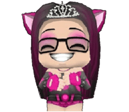 Kitten Crowned in Pink sticker #10058905