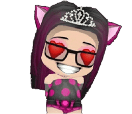 Kitten Crowned in Pink sticker #10058906