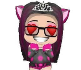 Kitten Crowned in Pink sticker #10058907