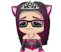 Kitten Crowned in Pink sticker #10058914