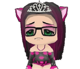 Kitten Crowned in Pink sticker #10058914