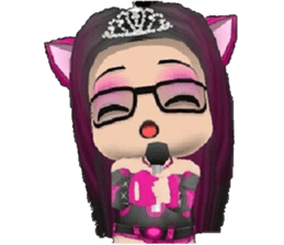 Kitten Crowned in Pink sticker #10058916