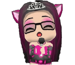 Kitten Crowned in Pink sticker #10058916
