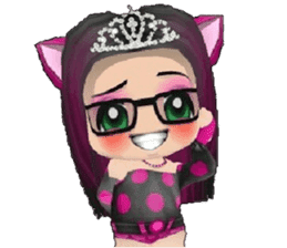Kitten Crowned in Pink sticker #10058921