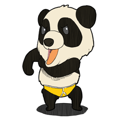 Sticker of an animal and a creature