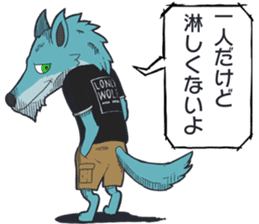 Sticker of an animal and a creature sticker #10059608