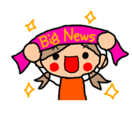 Orange chan.5 sticker #10060078