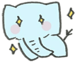 An Cute Elephant sticker #10060118