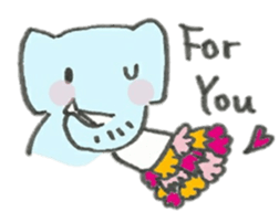 An Cute Elephant sticker #10060122