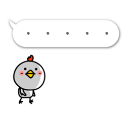 Small Cute chicken TORIYABE sticker #10060309