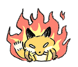 three foxes! 2 sticker #10061177