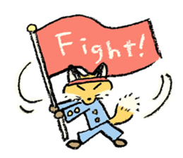 three foxes! 2 sticker #10061179