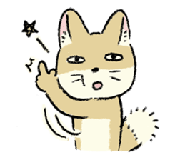 three foxes! 2 sticker #10061189