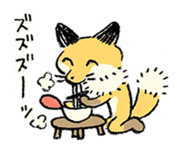 three foxes! 2 sticker #10061191