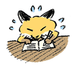 three foxes! 2 sticker #10061198