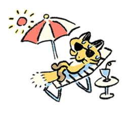 three foxes! 2 sticker #10061200