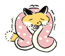 three foxes! 2 sticker #10061201