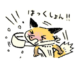 three foxes! 2 sticker #10061203