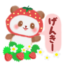 Strawberry panda sticker #10062291
