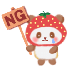 Strawberry panda sticker #10062293