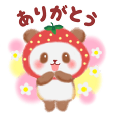 Strawberry panda sticker #10062294