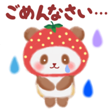 Strawberry panda sticker #10062295