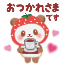 Strawberry panda sticker #10062298