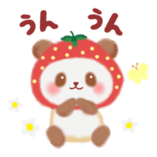 Strawberry panda sticker #10062301