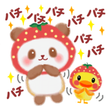 Strawberry panda sticker #10062303