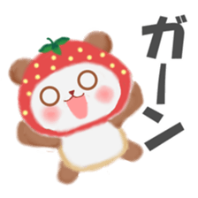 Strawberry panda sticker #10062309