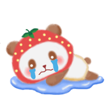 Strawberry panda sticker #10062310