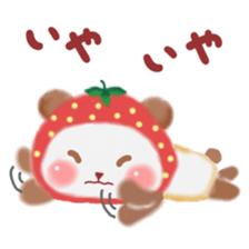Strawberry panda sticker #10062311