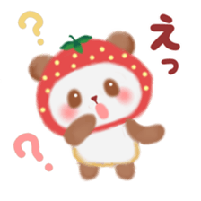 Strawberry panda sticker #10062319